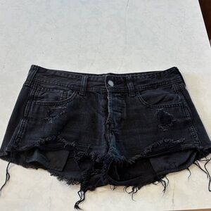 Hollister Black Denim Shorts